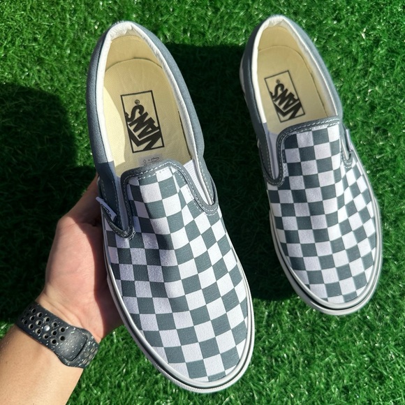 Vans Classic Slip On Checkerboard Stormy Weather